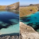 Police in England dye a 'Blue Lagoon' black to deter visitors during coronavirus lockdown